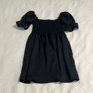 Amazon black puff sleeve dress